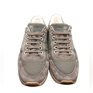🎱 Louis Vuitton Men’s Sneakers Size US 9 Olive Green Suede Canvas